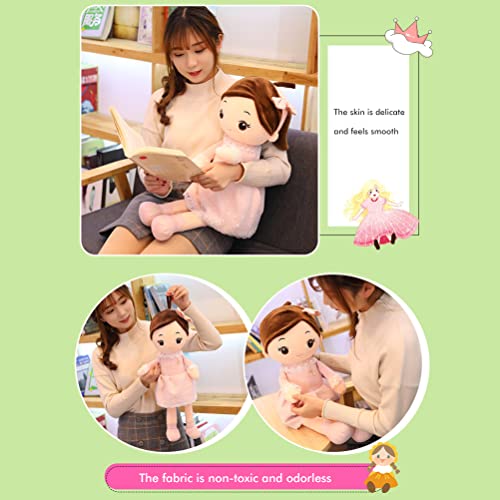 Kikumi 40 cm Süße Stoffpuppen Exquisites Stoffpuppen Spielzeug Mädchen Schlafen Spielzeug Soft Rast Puppenkissen Geschenke für Raumdekoration (Grau) von Kikumi