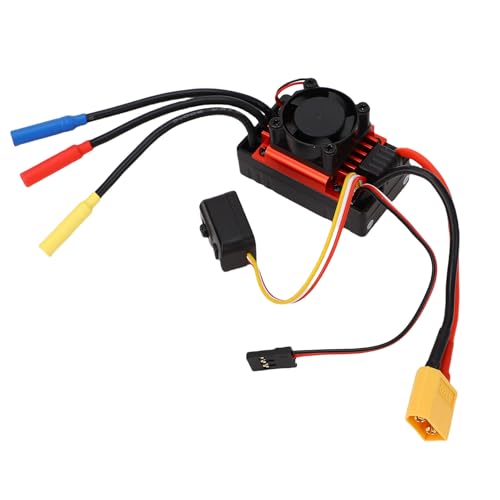 Kikumi Bürstenloser ESC für 1/10 RC -Auto Motor Elektrikdrehzahl Controller 2-3s 60A mit Kühllüfter Kikumi Bürstenloser ESC für 1/10 RC -Auto Motor Elektrikdrehzahl Controller 2-3s 60A mit Kühllüfter von Kikumi