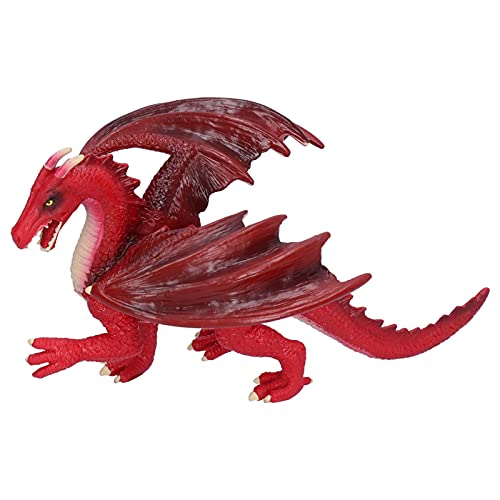 Kikumi Dragon Dragon Figur Ancient Model Figur Spielzeug Sammlung Erweiterte Simulation Dekoration Orament Spielzeuggeschenk (PL124-150 Red Dragon) von Kikumi
