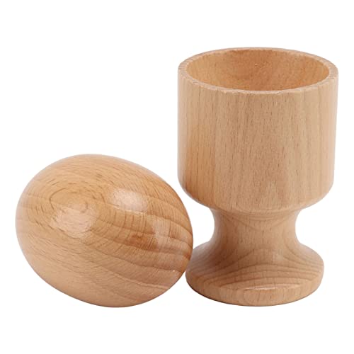 Eierbecher Puzzle Spielzeugholz Hölzerne Praxisprojekt Anpassungsübung Early Education Toy für Baby Kleinkind von Kikumi