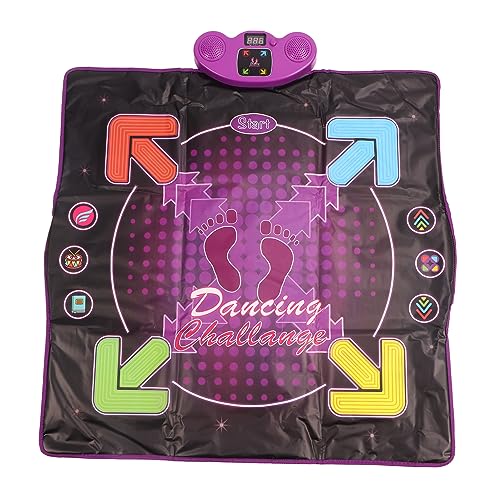Kikumi Elektronisches Tanzpad mit Mikrofon, 4 Spielmodi, Unterschiedlicher Musik, Anti-Schlupf, Verbesserung der Koordination, Kindertanzmatte (Grundtyp) von Kikumi
