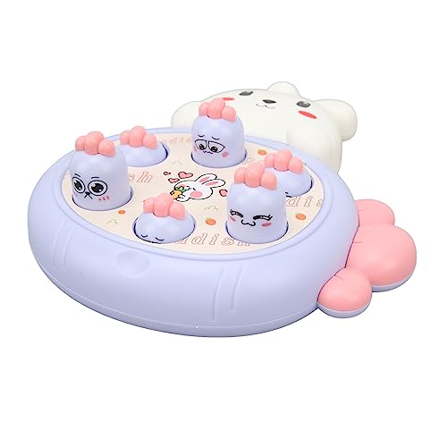 Kikumi Gut von Topo Bucks mit Kaninchendesign, Cartoon, Karottenstil, Sicher, Weichmacher, Stall, Hammerspielzeug für die Familienbildung (Lila) von Kikumi