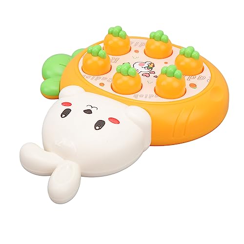 Kikumi Gut von Topo Bucks mit Kaninchendesign, Cartoon, Karottenstil, Sicher, Weichmacher, Stall, Hammerspielzeug für die Familienbildung (Orange) von Kikumi