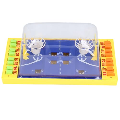 Kikumi Interaktives Basketballspiel Spielzeug Verbesserung der Fingerfinger -Geschicklichkeit Dual Player Finger Basketball Tischspiel für Top (Gelb) von Kikumi