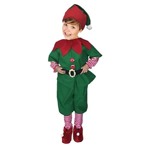 Kikumi Kinder Weihnachten Elf Anzug Belt Hut Elf Weihnachtskostüme für Boy Girl Cosplay Performance Kikumi Kinder Weihnachten Elf Anzug Belt Hut Elf Weihnachtskostüme für Boy Girl Cosplay Performance von Kikumi
