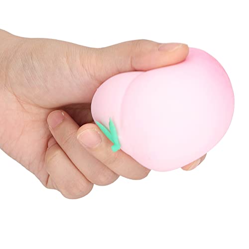 Kikumi Pfirsich -Squeeze Ball Elastizität Lindern Angst Frucht Stress Ball Spielzeug für Frauen Männer Kinder (Rosa) von Kikumi