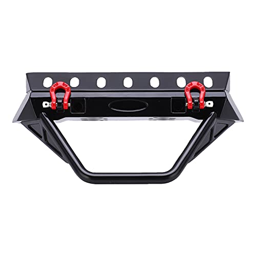 Kikumi RC Stinger Vordere Stoßfänger mit LED -Licht für Axiales SCX10 / IIIII -Erzeugung 1/10 RC Auto (Trapez) von Kikumi