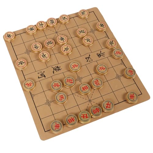 Kikumi Xiangqi Chinese Chess Set, Traditionelles Gold -Aluminium -Spiel, Komfortabler Berührung mit Aufbewahrungskoffer, Sammlungstabelle Set Kikumi Xiangqi Chinese Chess Set, Traditionelles Gold -Aluminium -Spiel, Komfortabler Berührung mit Aufbewahrungskoffer, Sammlungstabelle Set von Kikumi