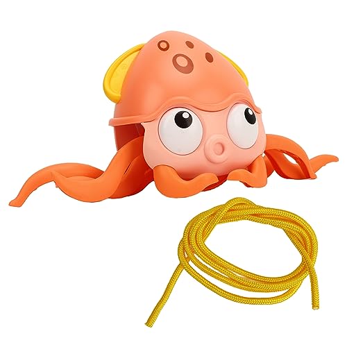 Kikumi Tierisches Badespielzeug aus Kunststoff, Oktopus, Badespielzeug, Bezaubernd, Einfach zu Bedienen, Orange, Zum Duschen ab 18 Monaten Kikumi Tierisches Badespielzeug aus Kunststoff, Oktopus, Badespielzeug, Bezaubernd, Einfach zu Bedienen, Orange, Zum Duschen ab 18 Monaten von Kikumi