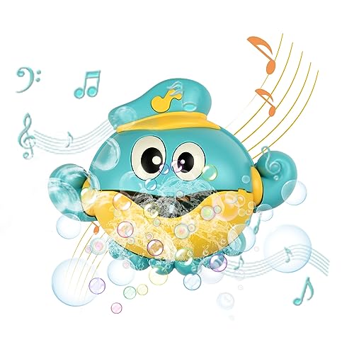 Badespielzeug Seifenblasenmaschine, Kikuo Automatische Seifenblasenmacher Badespielzeug, Starke Saugnäpfe und 12 Lieder, Octopus Schaummaschine für Kinder, Babys, Jungen, Mädchen Badespielzeug Seifenblasenmaschine, Kikuo Automatische Seifenblasenmacher Badespielzeug, Starke Saugnäpfe und 12 Lieder, Octopus Schaummaschine für Kinder, Babys, Jungen, Mädchen von Kikuo