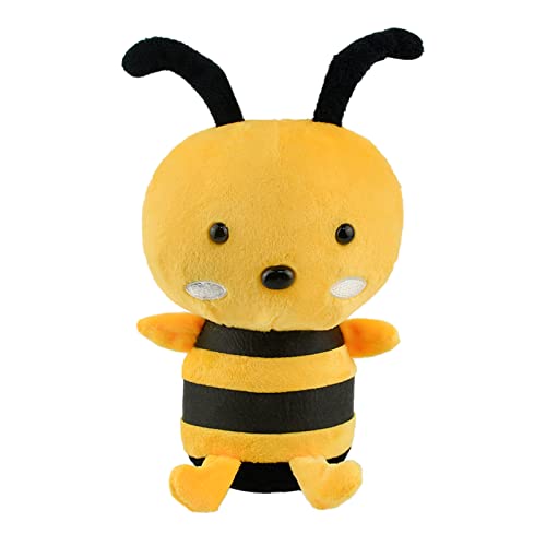 Kikuo Biene Kuscheltier, Bee Plush, 20cm Niedliche Bee Kuscheltier, Biene Plüschtier für Unisex Kuschelig Erwachsene Schlafen, Kissen, Geburtstage, Weihnachten von Kikuo