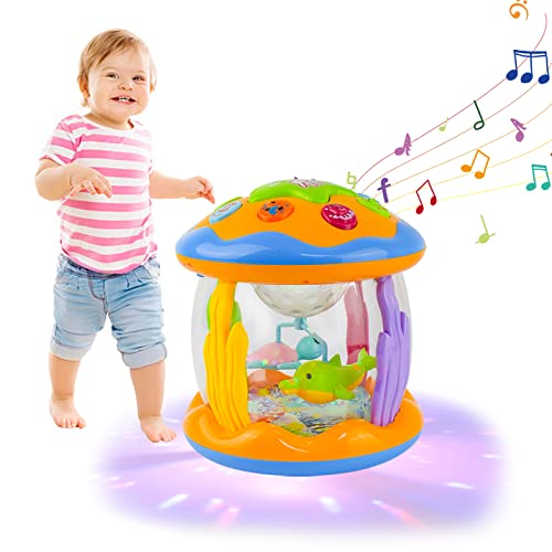 Musikalische Spielzeuge für Babies, Baby Licht Projektor Ocean Baby Musikspielzeug Babys Frühes Lernen Babys Spielzeugs mit Licht und Musik Spielzeugs ab 1 Jahr für Kinder Kleinkind Krabbeln Lernen Musikalische Spielzeuge für Babies, Baby Licht Projektor Ocean Baby Musikspielzeug Babys Frühes Lernen Babys Spielzeugs mit Licht und Musik Spielzeugs ab 1 Jahr für Kinder Kleinkind Krabbeln Lernen von Kikuo