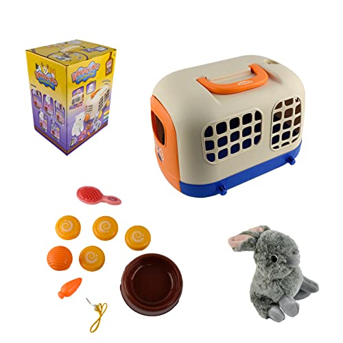 Tierarzt Spielzeug Kinder mit Käfig, Kikuo Plüsch Kaninchen Hase Spielzeug, Hersity Tierarztkoffer Käfig mit Rädern, Sotodik Grooming Fütterung Kaninchen für Kinder 3+ Jahre alt Mädchen Jungen Tierarzt Spielzeug Kinder mit Käfig, Kikuo Plüsch Kaninchen Hase Spielzeug, Hersity Tierarztkoffer Käfig mit Rädern, Sotodik Grooming Fütterung Kaninchen für Kinder 3+ Jahre alt Mädchen Jungen von Kikuo