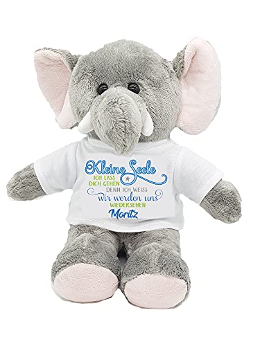 Kilala Elefant Kuscheltier für Sternenkinder mit Namen (Junge kleine Seele) von Kilala