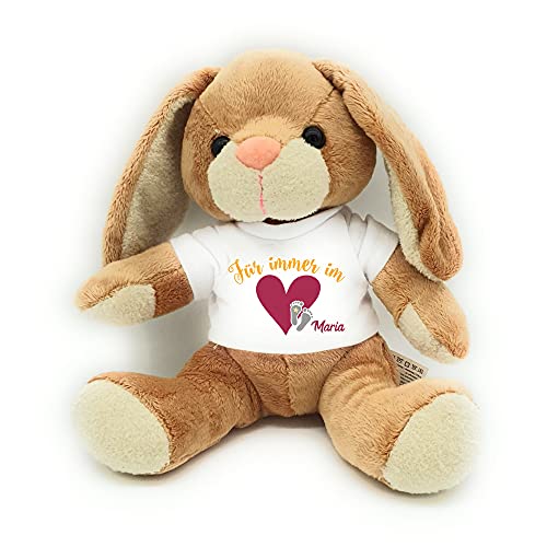 Kilala Hase Kuscheltier für Sternenkinder mit Namen Trauer Abschied Stille Geburt (Mädchen Für Immer) von Kilala