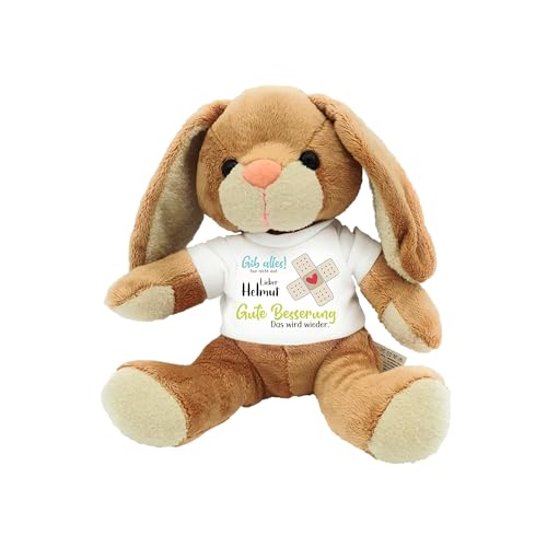 Kilala Kuscheltier Hase klein, Gute Besserung Plüschtier, mit Wunschname personalisierbar, Pflaster mit Herz, Geschenk für Erkrankte Freunde Familie Kilala Kuscheltier Hase klein, Gute Besserung Plüschtier, mit Wunschname personalisierbar, Pflaster mit Herz, Geschenk für Erkrankte Freunde Familie von Kilala
