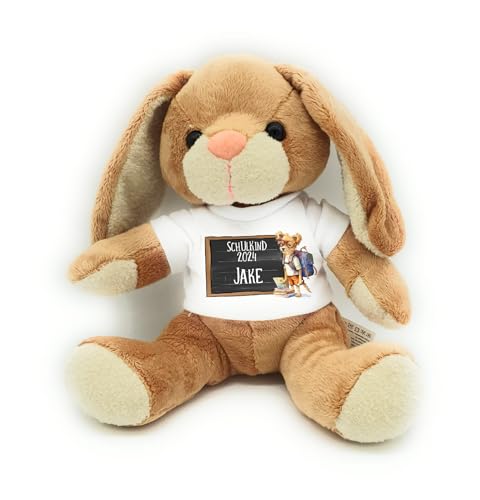 Kilala Zuckertüten-Topping Hase – Personalisiertes Kuscheltier, Glücksbringer und tolles Geschenk zur Einschulung (Hund) von Kilala