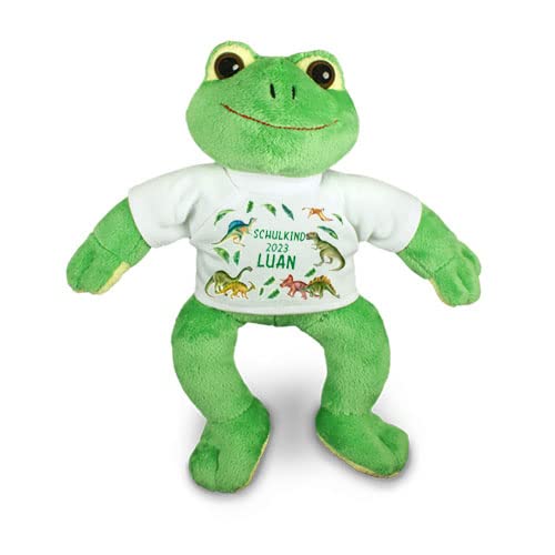 Kilala personalisierter Frosch T-Rex mit Wuschnamen Zuckertüte Schultüte ABC Schützen Befüllung schultüte Mädchen Junge (T-Rex) von Kilala