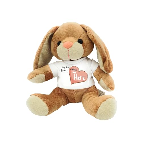 Kilala personalisierter Hase Kuscheltier zur Geburt mit Wunschname Babygeschenk Geburtsgeschenk (Aus dem Bauch) von Kilala