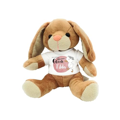 Kilala personalisierter Hase Kuscheltier zur Geburt mit Wunschname Babygeschenk Geburtsgeschenk (Ente) von Kilala
