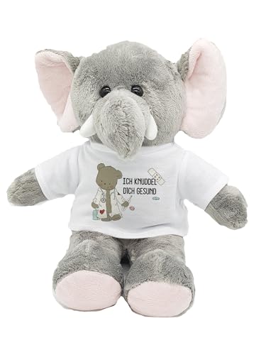 Kuscheltier Elefant Gute Besserung Trostspender für Groß & Klein bei Krankheit (Doktorbär) von Kilala