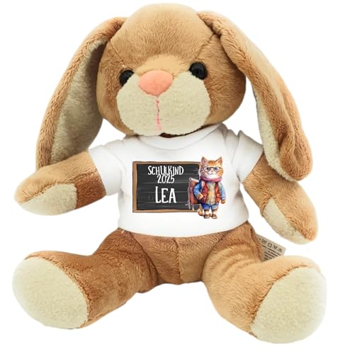 Zuckertüten-Topping Hase – Personalisiertes Kuscheltier, Glücksbringer Einschulung (Katze) von Kilala