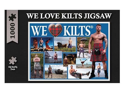 Scottish We Love Kilts Puzzle mit 1000 Teilen, Grün von Kilts Wi Hae