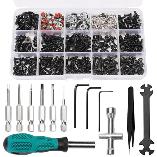 Kimapeso RC Schrauben Kit 532 Pcs Universal Schrauben Sortiment Set RC Reparatur Werkzeug Kit RC Hex Schrauben für 1/8 1/10 1/12 1/16 Scale RC Cars Crawler und Trucks Kimapeso RC Schrauben Kit 532 Pcs Universal Schrauben Sortiment Set RC Reparatur Werkzeug Kit RC Hex Schrauben für 1/8 1/10 1/12 1/16 Scale RC Cars Crawler und Trucks von Kimapeso