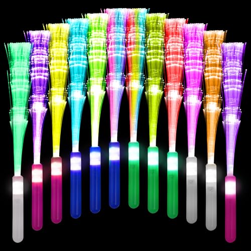 Kimimara Bunte LED Glasfaser Leuchtstäbe Geschenk Kindergeburtstag Spielzeug Party Deko für Nachtpartys, Discos, Konzerte, Weihnachten, Club, Karneval, Hochzeiten Kimimara Bunte LED Glasfaser Leuchtstäbe Geschenk Kindergeburtstag Spielzeug Party Deko für Nachtpartys, Discos, Konzerte, Weihnachten, Club, Karneval, Hochzeiten von Kimimara