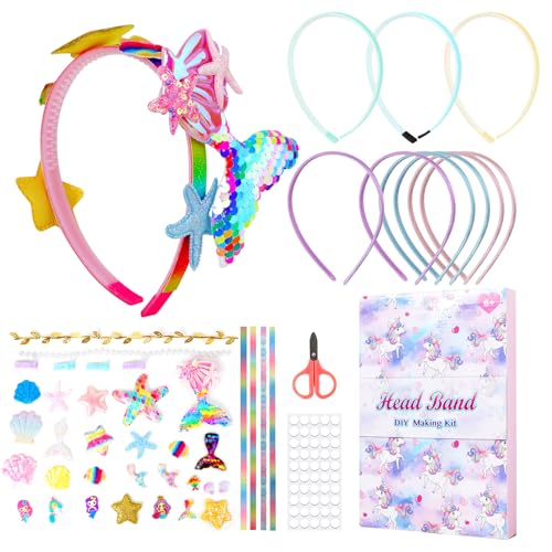 Kimimara DIY Haarband Herstellung Craft Kit - Mädchen Mode Kopfbedeckungen kreative Herstellung Hair Styling Kits Kinderspielzeug 5-12 Jahre Geschenke Requisiten (B) Kimimara DIY Haarband Herstellung Craft Kit - Mädchen Mode Kopfbedeckungen kreative Herstellung Hair Styling Kits Kinderspielzeug 5-12 Jahre Geschenke Requisiten (B) von Kimimara
