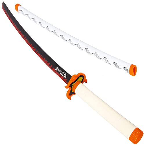 Demon Slayer Sword - Bambus Schwert Cosplay Rengoku Kyoujurou - 76 cm Kinder Größe Demon Slayer Sword - Bambus Schwert Cosplay Rengoku Kyoujurou - 76 cm Kinder Größe von Kimimara