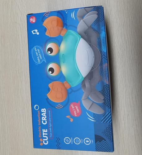 Sensor Escape Crab Babyspielzeug mit Lichtern Musik und Auto Vermeidung, 1 2 3 Jahre alt Kinder Krabbeln und Gehen Lernen Jungen Mädchen Kindertag Geschenk Party Geburtstag Geschenk von Kimimara