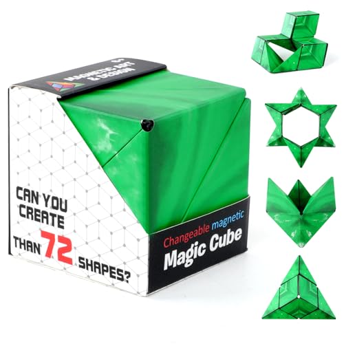Zauberwürfel Set 3D - Unendliche Sterne Zauberwürfel Stressabbau Puzzle Magnetische Intelligenz Spielzeug Kinder Erwachsene Geschenke (Waldgrün) von Kimimara