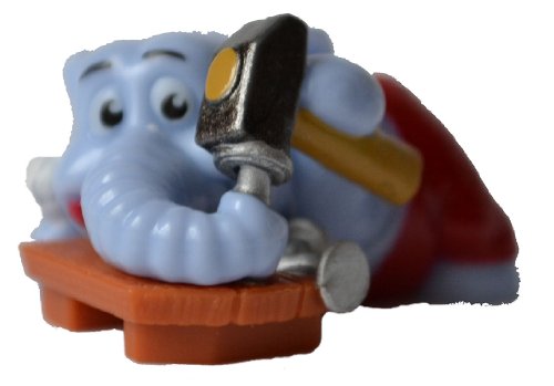 Die Heimwerker Elefanten - Figur: Toni Tollplatsch - Überraschungseifigur Die Heimwerker Elefanten - Figur: Toni Tollplatsch - Überraschungseifigur von Kinder