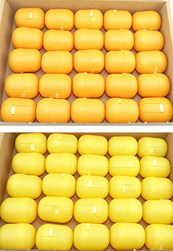 Kinder Überraschung, 50 gelb - orange Ü-Ei Kapseln (Ü-Eier Kapsel von Ferrero) von Kinder Überraschung