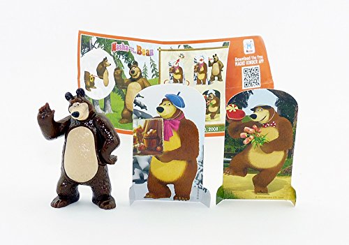 Kinder Überraschung, Bär 2 (TR161B) mit Zubehör aus der Serie Mascha und der Bär von Kinder Überraschung