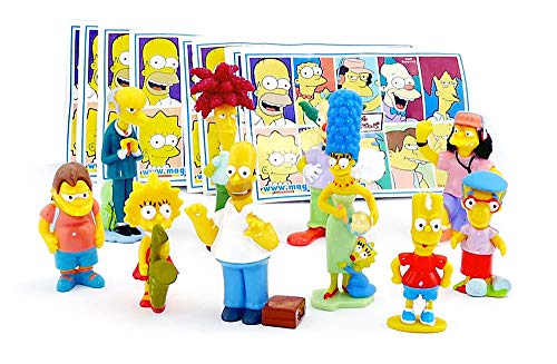 Kinder Überraschung, Die Simpsons als Figurensatz aus Italien mit Beipackzettel aus dem Merendero Ei. von Kinder Überraschung