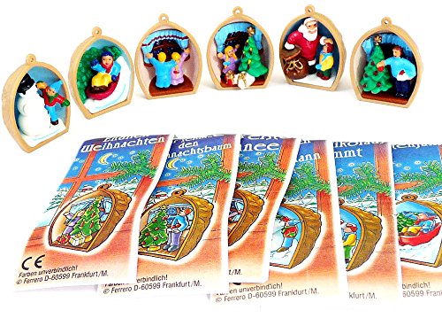 Kinder Überraschung, Satz Walnußschalen Anhänger von 1998 für Den Tannenbaum Kinder Überraschung, Satz Walnußschalen Anhänger von 1998 für Den Tannenbaum von Kinder Überraschung