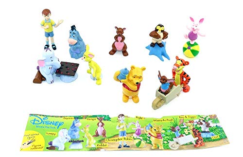 Kinder Überraschung, Winnie Pooh Figurensatz mit Beipackzettel [Firma Rübezahl & Koch] von Kinder Überraschung