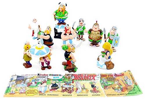 Kinder Überraschung 10 Asterix und Obelix Figuren aus dem Jahr 2000, Komplettsätz von Kinder