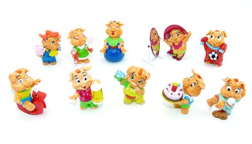 Kinder Überraschung 10 Schweine Figuren der Pinky Piggys von 2000 (Komplettsätze) von Kinder Überraschung