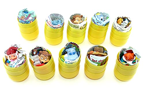 Kinder Überraschungsei Paket mit 10 geschlossenen Kapseln aus den 90ern Hartplastikfiguren Kinder Überraschungsei Paket mit 10 geschlossenen Kapseln aus den 90ern Hartplastikfiguren von Kinder Überraschung