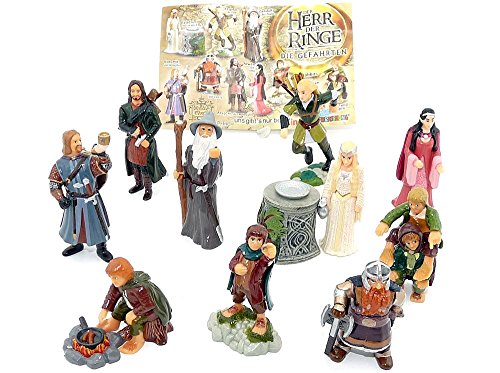 Kinder Überraschung, Alle 10 Figuren von Herr der Ringe I mit einem BPZ (Komplettsätz von Kinder