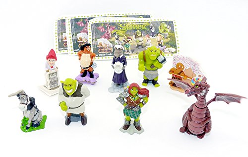 Kinder Überraschung, Alle 9 Figuren zum Film Shrek 4 "Für Immer Shrek von Kinder