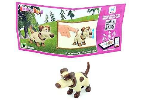 Kinder Überraschung, Hund mit Beipackzettel aus der Serie Mascha und der Bär 5 (SE308) von Kinder