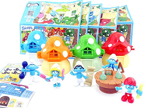 Kinder Überraschung, Satz Maxi Ei Schlümpfe The Smurf Das verlorene Dorf SDB38 - SDB44 (Komplett) von Kinder