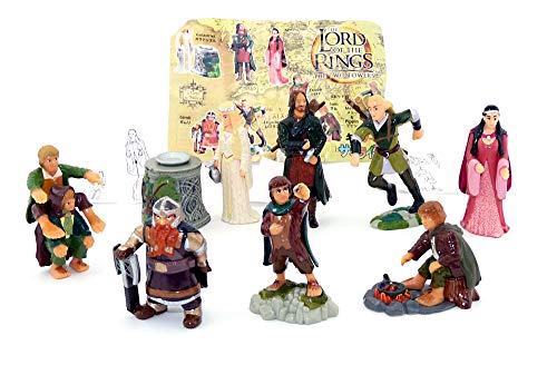 Kinder Überraschung Der Herr der Ringe 1 "Die Gefährten Figurensatz aus Japan mit Zettel von Kinder