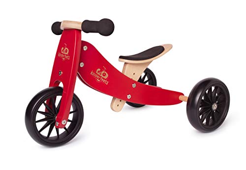Kinderfeets 2-in-1 Holz Balance Fahrrad Dreirad von 1 Jahr Tiny Tots - Rot Kinderfeets 2-in-1 Holz Balance Fahrrad Dreirad von 1 Jahr Tiny Tots - Rot von Kinderfeets