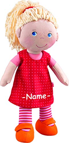 Haba Anziehpuppe individuell Bestickt mit Name, Kleine Puppe ca. 30 cm, Puppe ab 1 Jahr, Puppe mit Stoffkörper und Funktion, Haba Puppe für Mädchen Haba Anziehpuppe individuell Bestickt mit Name, Kleine Puppe ca. 30 cm, Puppe ab 1 Jahr, Puppe mit Stoffkörper und Funktion, Haba Puppe für Mädchen von Kinderhaus Blaubär