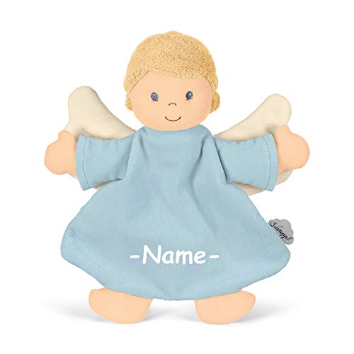 Sterntaler Schutzengel individuell Bestickt mit Name, Weiches Schnuffeltuch ab 0 Jahre, Schmusetuch für Babys, Jungen und Mädchen, Kuscheltuch waschbar Sterntaler Schutzengel individuell Bestickt mit Name, Weiches Schnuffeltuch ab 0 Jahre, Schmusetuch für Babys, Jungen und Mädchen, Kuscheltuch waschbar von Kinderhaus Blaubär